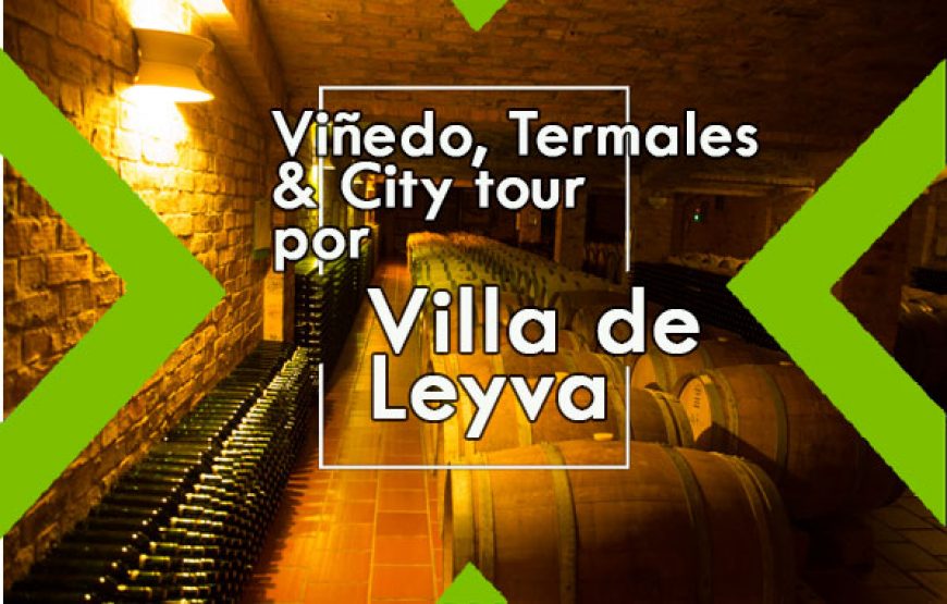 Villa de Leyva romántica: Viñedo, Termales y City Tour