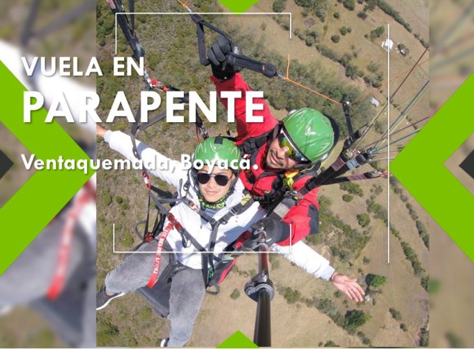 1 día inolvidable ¡Despierta tu Espíritu Aventurero Parapente en Ventaquemada, Boyacá: Una Experiencia Inolvidable en los Cielos de Colombia!